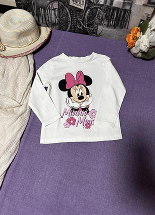 Лонгслів від disney для дівчинки на 18-24 місяців
