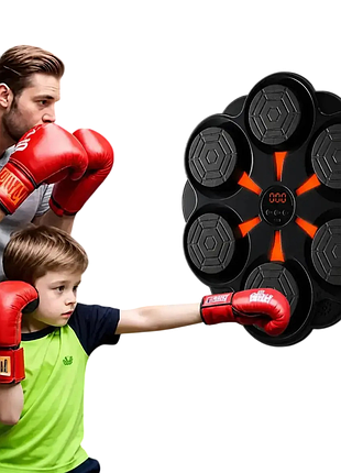 Тренажер для боксу на стіну з музикою intelligent boxing machine 9478 bluetooth / настінна боксерська тренувальна мішень