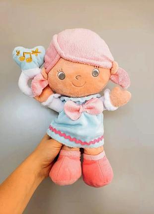Первая мягконабивная кукла-погремушка  cupcake my 1st dolly от британского бренда elc (early learning centre)