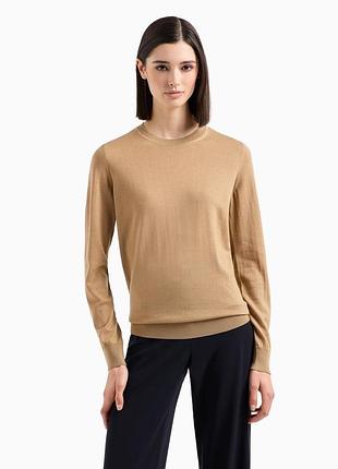 Свитер шерстяной uniqlo из лёгкой шерсти цвет кэмел