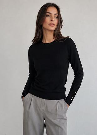 Черный свитер лонгслив zara женский s