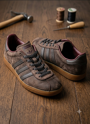 Кеды adidas bermuda бордовые