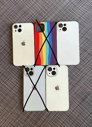 Силіконовий чохол / скляний чохол на iphone 14