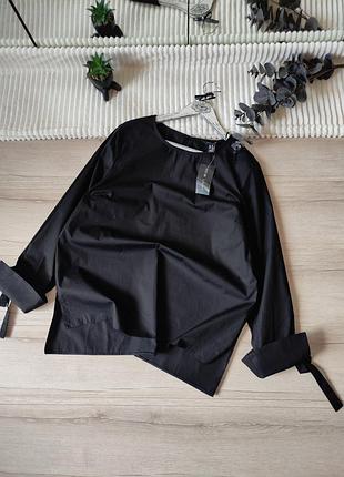 Новая хлопок рубашка с акцентными рукавами р xl-xxl