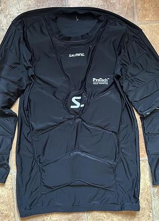 Salming protech core ls goalie jersey black