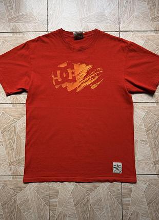 Футболка vintage unhur unit hundred dc shoes t-shirt red graphic skate streetwear xl y2k