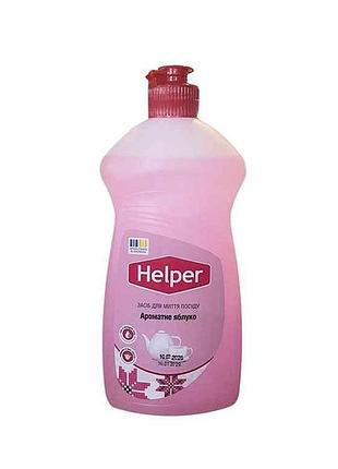 Засіб для миття посуду 495мл ароматне яблуко тм helper
