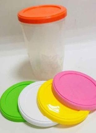 Банка с крышкой на резьбе кристалл 1,6л (125*125*170 мм) бп-032 тм boniplast