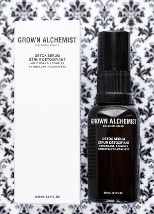 Детоксифікуюча сироватка для обличчя grown alchemist detox serum antioxidant+ 3 complex