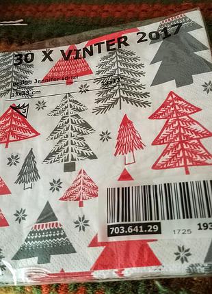 Нові серветки з колекції ikea winter 2017