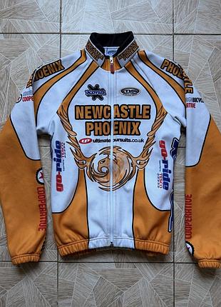 Спортивная велосипедная кофта ms tina newcastle phoenix cycling jacket jersey made in italy 2000s size 0 opti