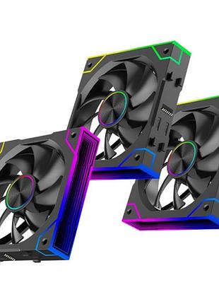 Комплект корпусных вентиляторов xilence gaming xpf360.argb 3×120 мм pwm 4-pin + argb 3-pin (xf072)