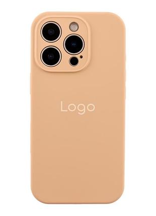 Чохол silicone case full size with frame для iphone 16 pro 92.desert gold