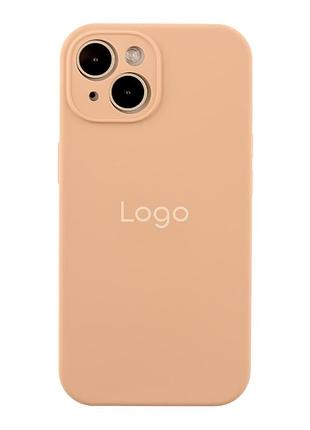 Чохол silicone case full size with frame для iphone 15 92.desert gold