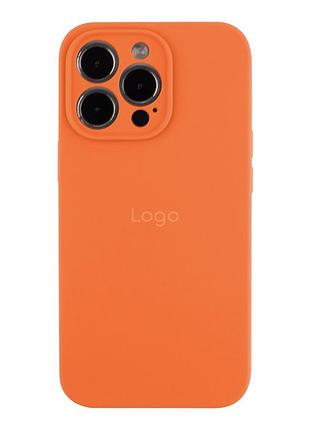 Чохол silicone case full size with frame для iphone 13 pro max 72.kumquat