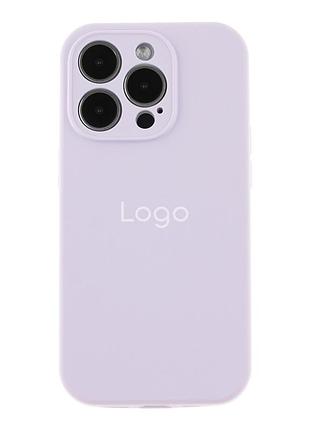 Чохол silicone case full size with frame для iphone 14 pro max 83.lilac purple