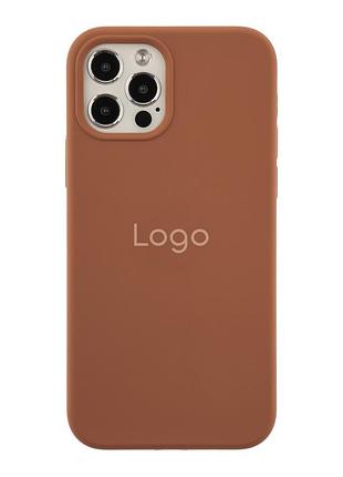 Чохол silicone case full size (aa) для iphone 12 pro max 93.new brown
