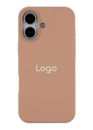 Чохол silicone case full size (aa) appleiphone17 панель-накладка для телефону айфон 17 desert gold