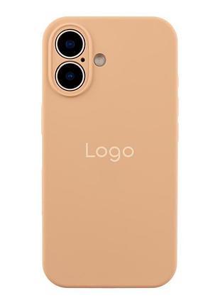 Чохол silicone case full size with frame для iphone 16 92.desert gold