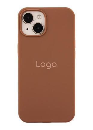 Чохол silicone case full size (aa) для iphone 14 93.new brown