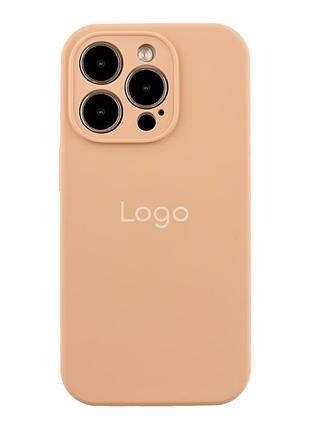 Чохол silicone case full size with frame для iphone 14 pro max 92.desert gold