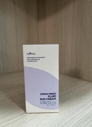 Крем солнцезахисний isntree onion fresh fluid sun
cream 50ml