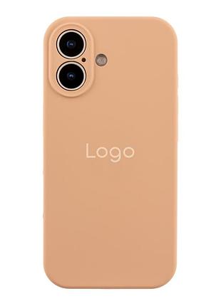 Чохол silicone case full size with frame для iphone 17 92.desert gold