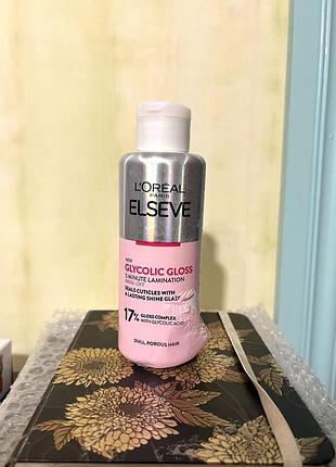 Крем-маска l'oreal paris elseve glycolic gloss lamination treatment 5 min with glycolic acid