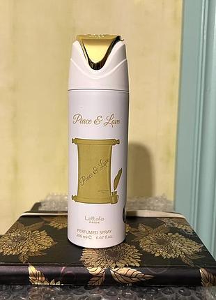 Дезодорант lattafa perfumes pride peace & love 200 мл