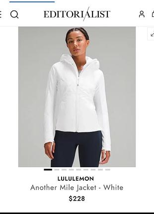 Вітровка спортивна куртка lululemon біла