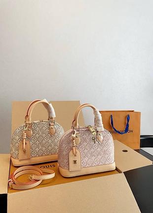Женская сумка премиум alma bb monogram denim