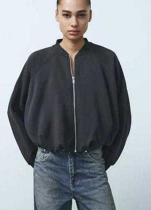 Бомбер свитшот zara