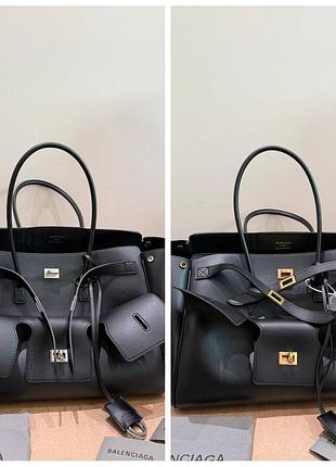 Женская сумка премиум bel air large tote bag in black leather