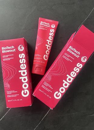 Незмивна маска для волосся  goddes biotech blowout leave-in restorative mask дієвого професійного бренду
