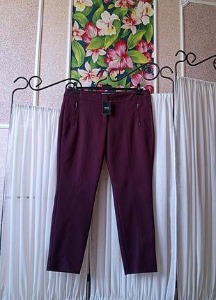 Красиві якісні штани кольору бургунді ultimate capri by next.