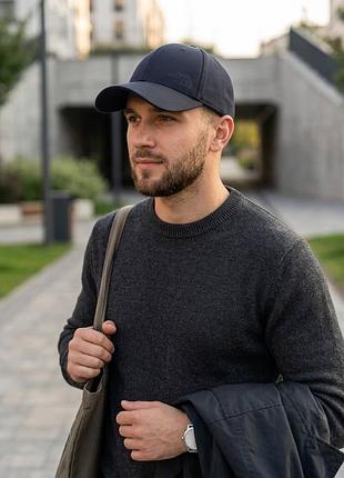 Бейсболка тракер diesel чорна утеплена на флісі