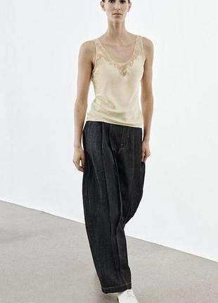 Zara топ новый кружево