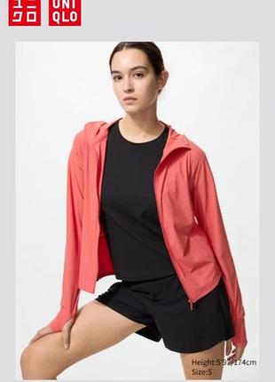 Ультра-стречевая худи с защитой от ультрафиолета airism uniqlo