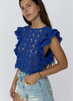 Вʼязаний топ zara