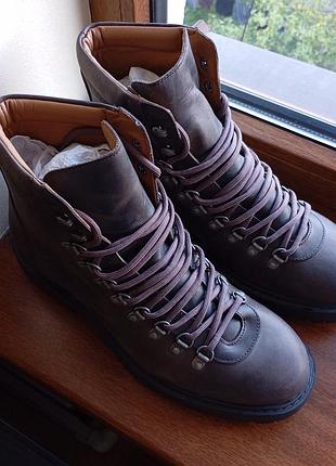 Ботинки selected homme b slhbirk leather hi 16091349 оригинал новые р.42 натуральный нубук