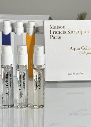 Набір пробників парфумів мейсон францис куркджан aqua collection