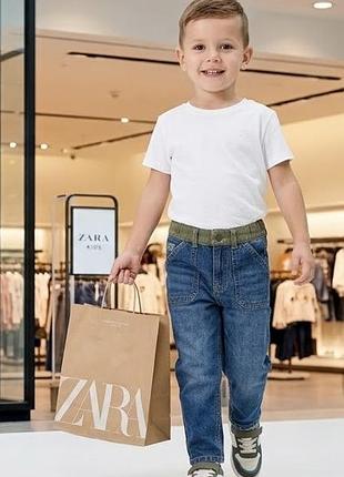Джинси на хлопчика zara детские джинсы