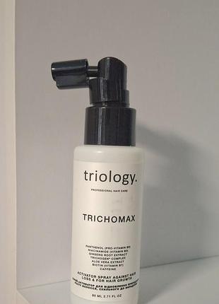 Спрей-активатор для восстановления естественного роста волос triology trichomax spray 80 мл