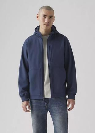 Мужская куртка soft shell levi's с капюшоном