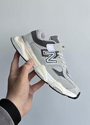 Підліткові / дитячі кросівки new balance 9060 light grey / white
