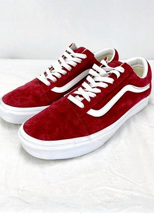 Кеди vans old skool scorchgard 3m червоні замшеві оригінал eur 38 / us 6