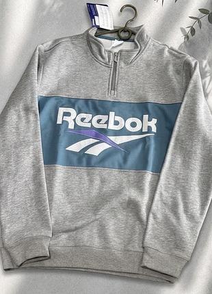 Чоловічий теплий світшот reebok на блискавці 1/4