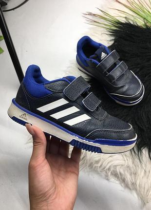 Чорні з синім кросівки adidas 19 см