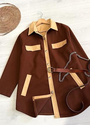 Классная верхняя рубашка oversize