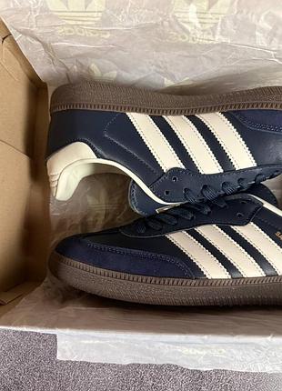 Adidas samba blue white 6